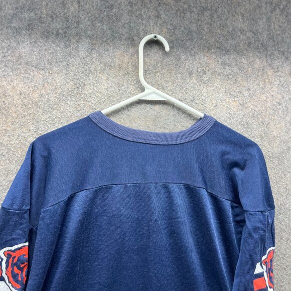 Champion Chicago Bears Shirt Men XL Navy Cotton Nylon Vintage USA Extra Large - Picture 5 of 10